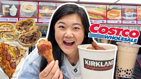 Trying EVERYTHING at TAIWAN COSTCO FOOD COURT boba bulgogi bake fried chicken combo pizza  more