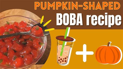 Making Pumpkin Boba with only 2 Ingredients